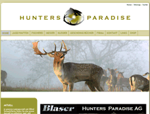 Tablet Screenshot of huntersparadise.ch